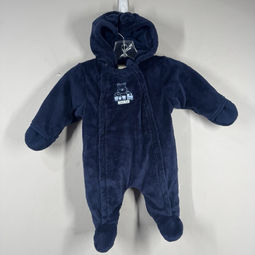 Disney Baby Bunting Winnie the Pooh 6 Months Baby Hooded Warm Fleece Snow Suit